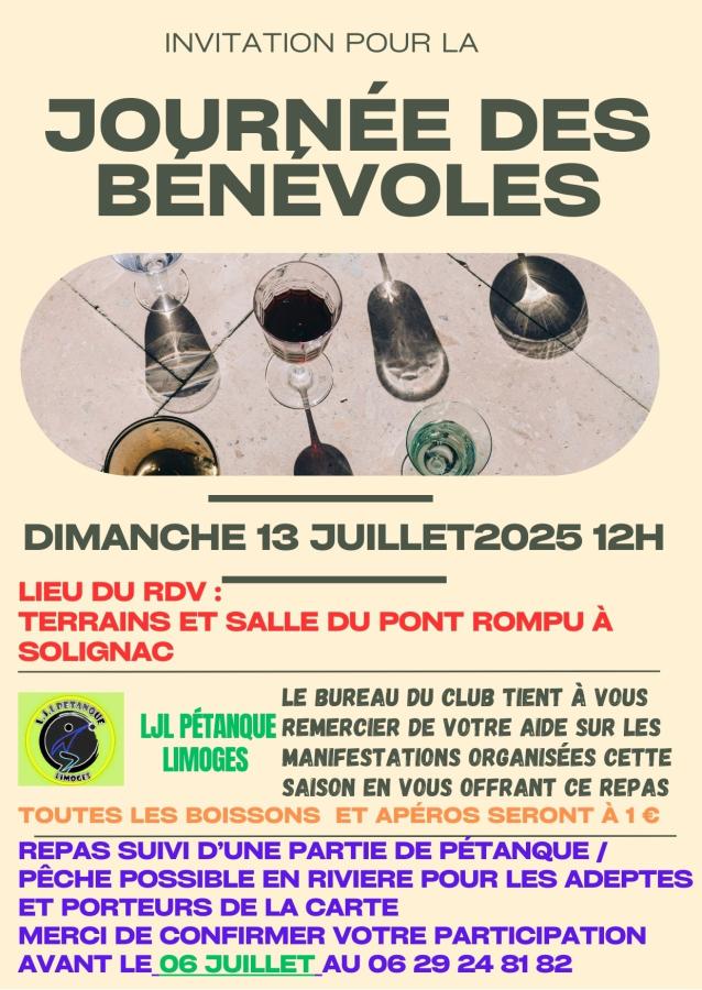 Rendez-vous pour célébrer votre bÉnÉvolat au sein du club ljl