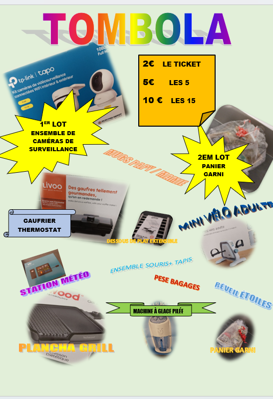 AFFICHE TOMBOLA NOVEMBRE