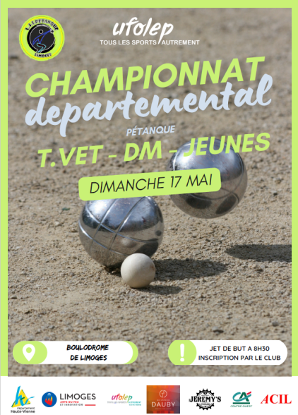 CHAMPIONNAT DEPARTEMENTAL TVET / DM / JEUNES